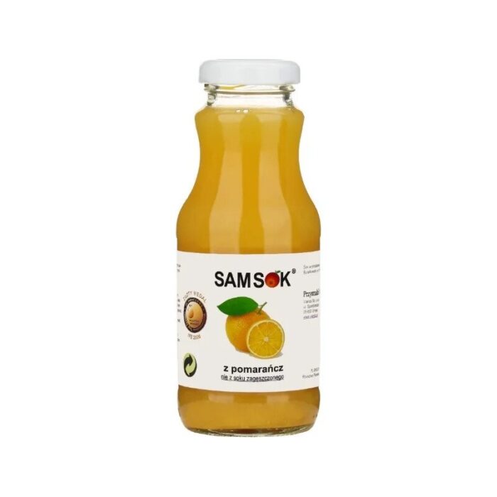 Sok pomarańczowy 250ml SAM SOK - obrazek 1