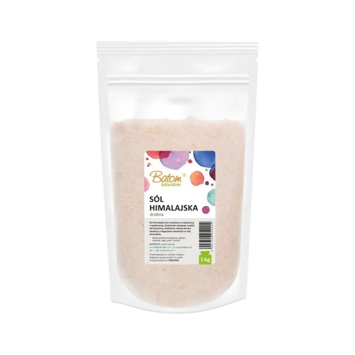 Sól himalajska drobna 1kg BATOM - obrazek 2
