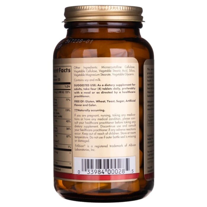 Solgar Advanced Calcium Complex - 120 tabletek - obrazek 3