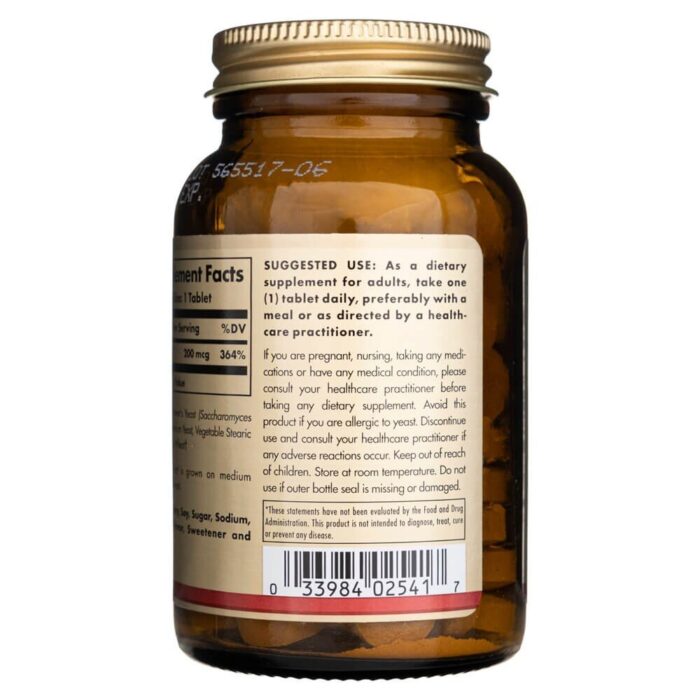 Solgar Selen 200 µg (L-selenometionina) - 100 tabletek - obrazek 3