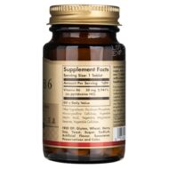 Solgar Witamina B6 50 mg - 100 tabletek - obrazek 2