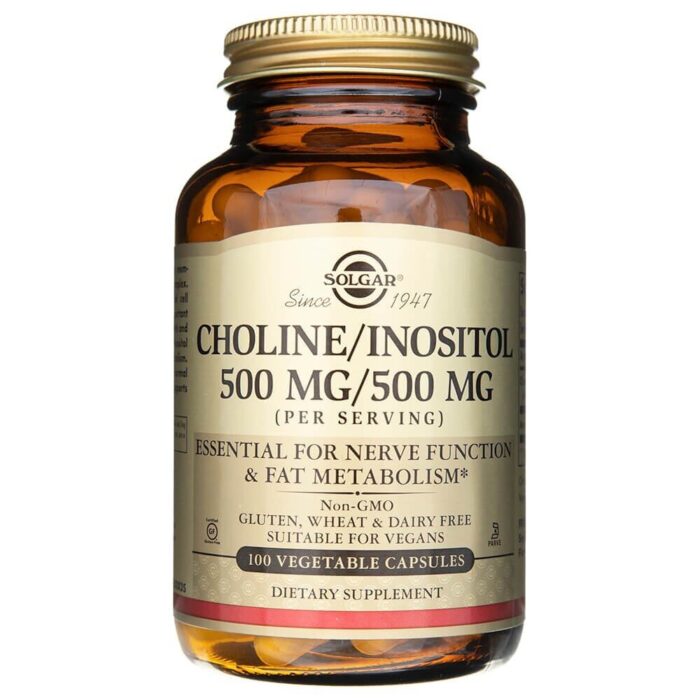 Solgar Cholina 500 mg / Inozytol 500 mg - 100 kapsułek - obrazek 1