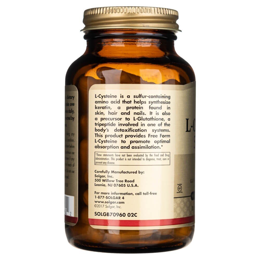 sol962-5-1.jpg Solgar L-Cysteina 500 mg - 90 kapsułek - obrazek 5