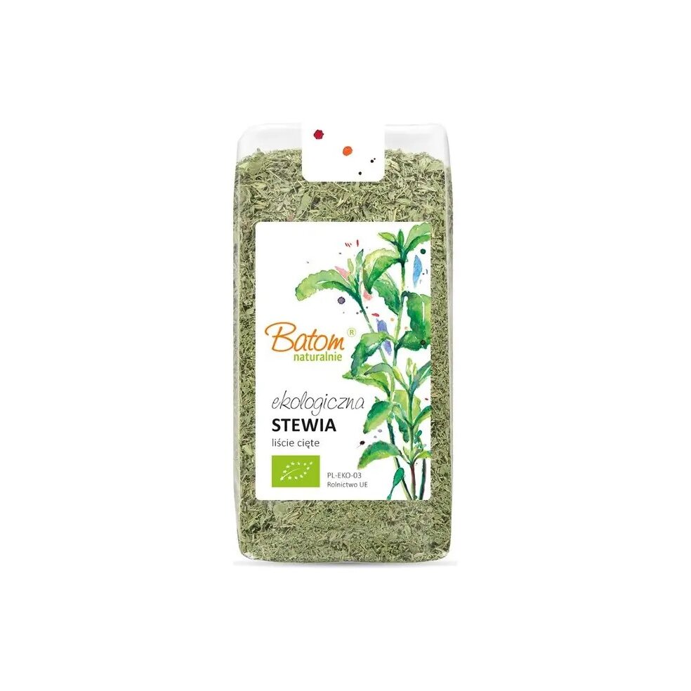 stewia-liscie-suszone-ciete-80gbatombio-3-1.jpg Stewia liście suszone cięte 80g BATOM BIO - obrazek 2