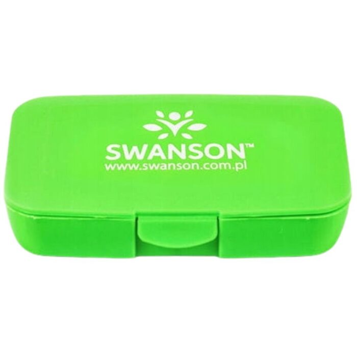Swanson Pillbox Pojemnik na kapsułki, zielony - obrazek 1