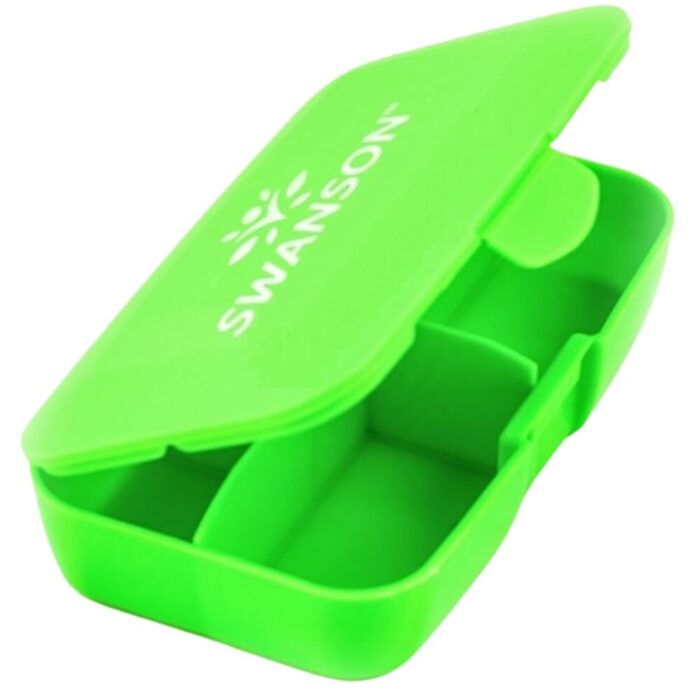 Swanson Pillbox Pojemnik na kapsułki, zielony - obrazek 2