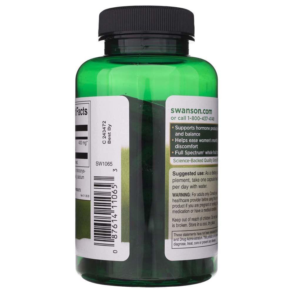 sw1065-3-1.jpg Swanson Chasteberry Fruit (Niepokalanek) 400 mg - 120 kapsułek - obrazek 3