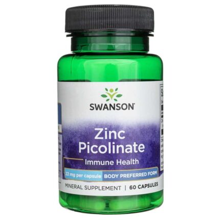Swanson Cynk Zinc (Pikolinian) 22 mg - 60 kapsułek