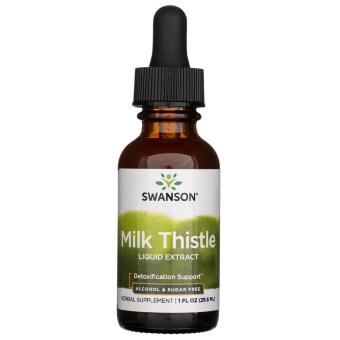 Swanson Ostropest Plamisty (Milk Thistle Liquid Extrat) krople 29.6 ml - obrazek 1