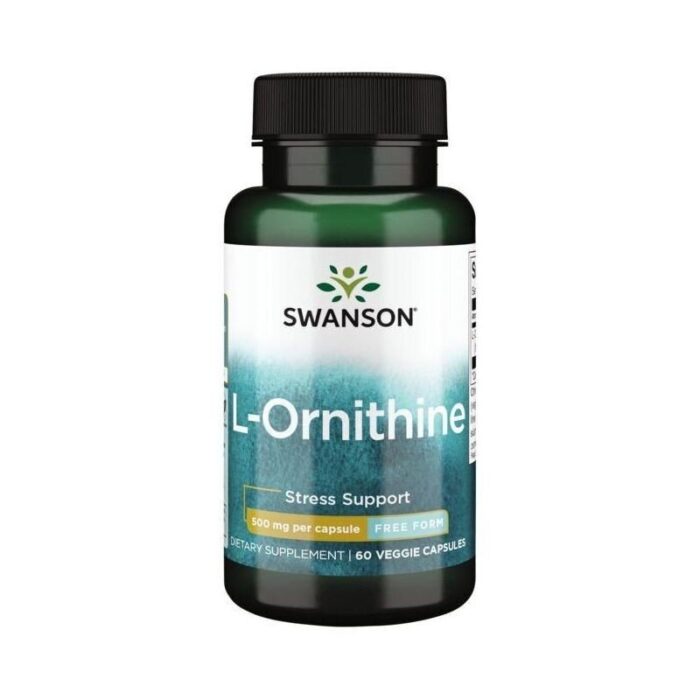 Swanson L-Ornityna 500 mg - 60 kapsułek - obrazek 1