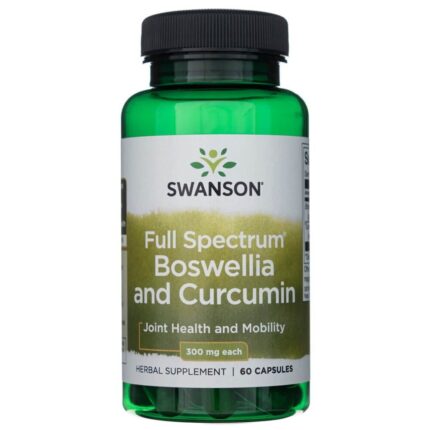 Swanson Boswellia & Curcumin (kurkuma) - 60 kapsułek