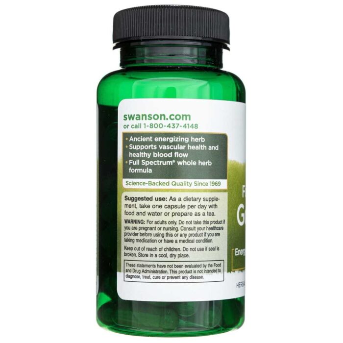 Swanson Gotu Kola 435 mg - 60 kapsułek - obrazek 5