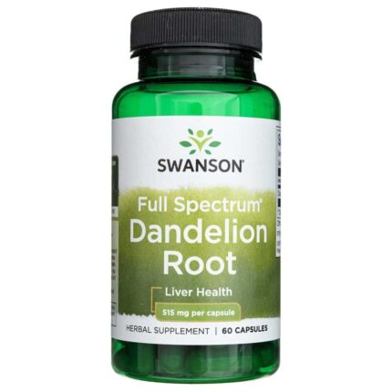 Swanson Dandelion Root (Mniszek Lekarski) 515mg - 60 kapsułek