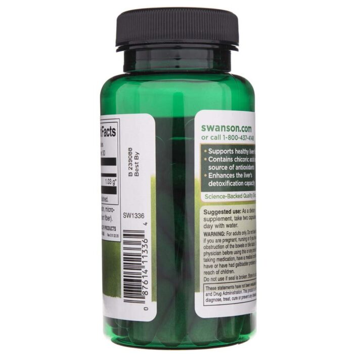 Swanson Dandelion Root (Mniszek Lekarski) 515mg - 60 kapsułek - obrazek 4