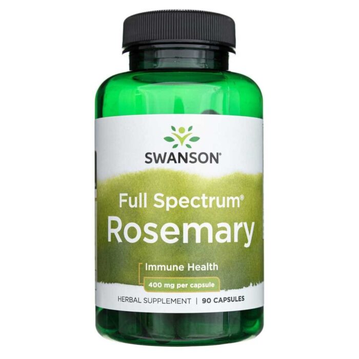 Swanson Rozmaryn 400 mg - 90 kapsułek - obrazek 1
