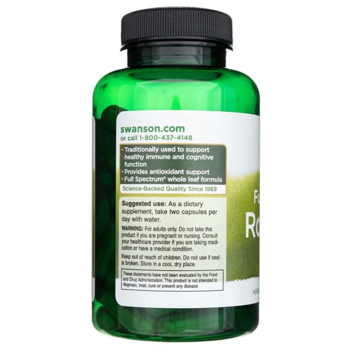 Swanson Rozmaryn 400 mg - 90 kapsułek - obrazek 4