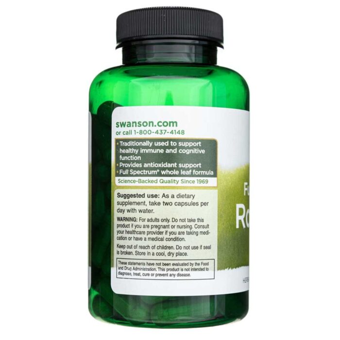Swanson Rozmaryn 400 mg - 90 kapsułek - obrazek 5