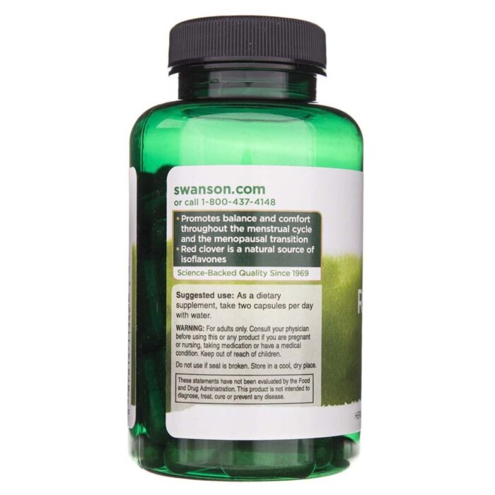 Swanson Red Clover Blossom (Czerwona koniczyna) 430 mg - 90 kapsułek - obrazek 2