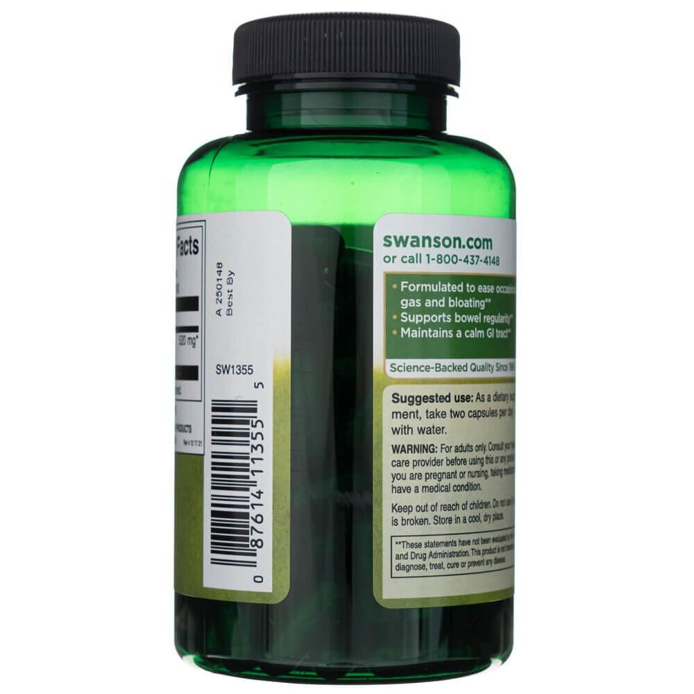 sw1355-3-1.jpg Swanson Activated Charcoal 260 mg - 120 kapsułek węgiel aktywny - obrazek 3