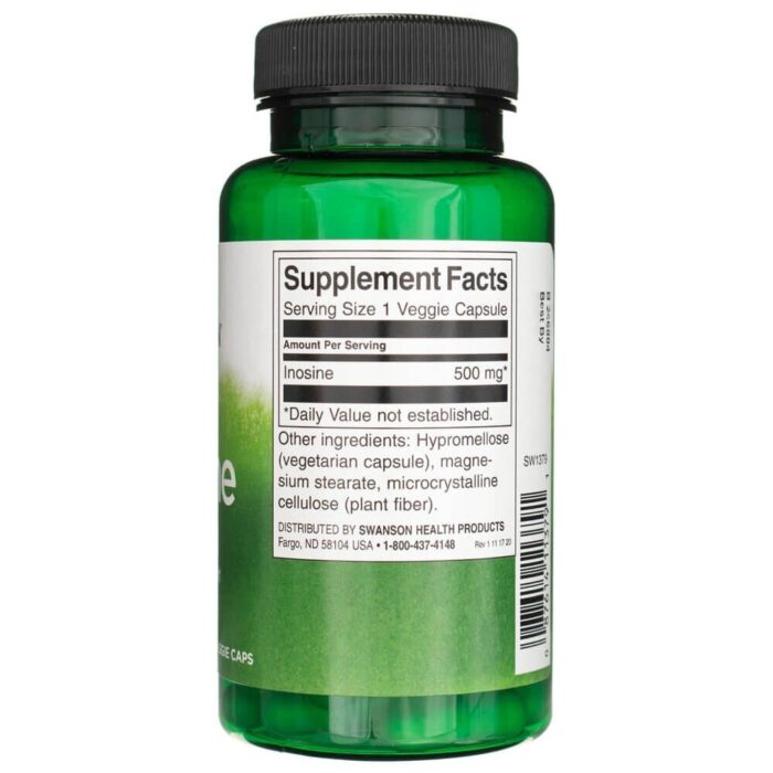Swanson Inosine (inozyna) 500 mg - 60 kapsułek - obrazek 2
