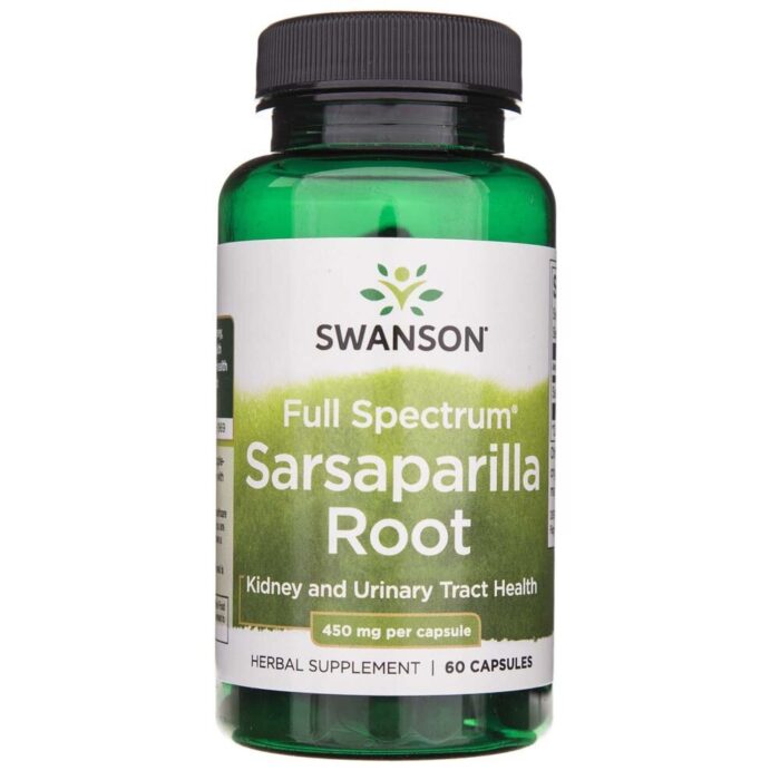 Swanson Sarsaparilla Root (Kolcorośl sarsaparyla) 450 mg - 60 kapsułek - obrazek 1