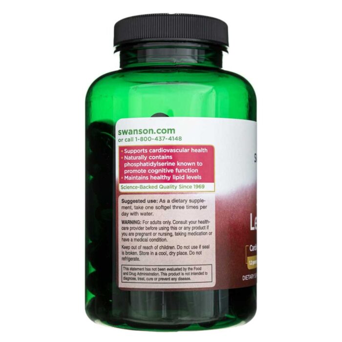 Swanson Lecytyna (Lecithin Non-GMO) 1200 mg - 90 kapsułek - obrazek 5