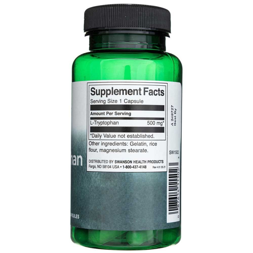 sw1502-2-1.jpg Swanson L-Tryptofan (L-Tryptophan) 500 mg - 60 kapsułek - obrazek 2