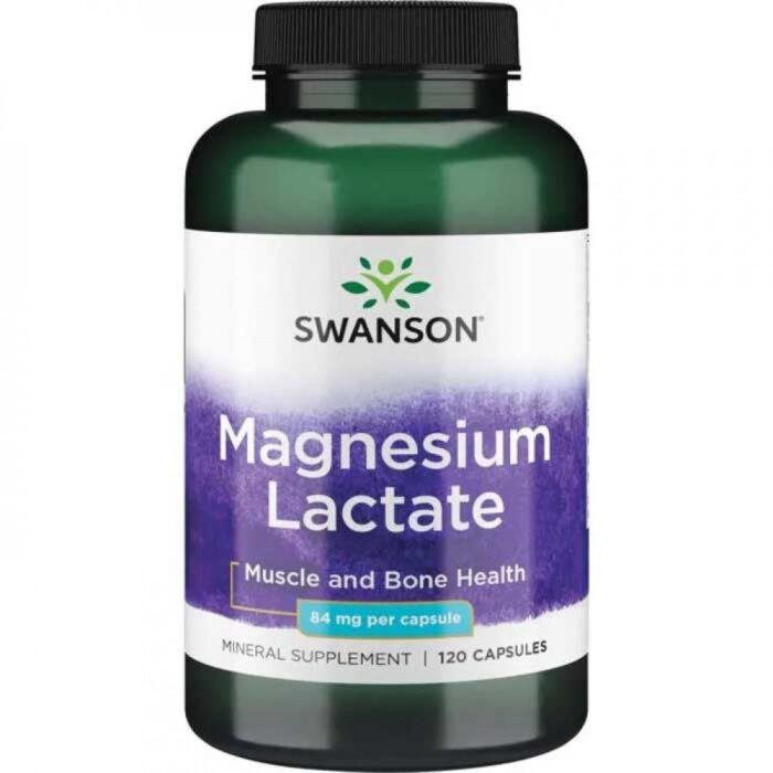 Swanson Mleczan magnezu 84 mg - 120 kapsułek - obrazek 1