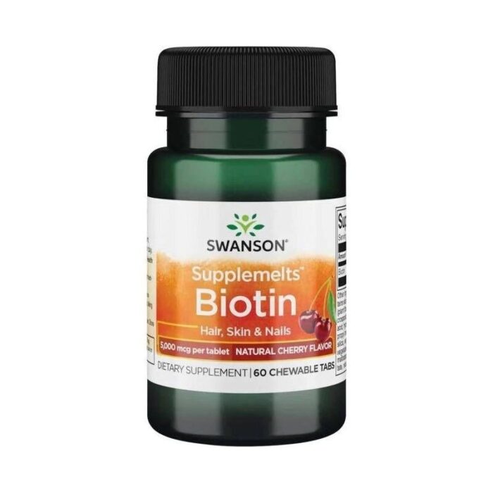 Swanson Biotyna - 60 tabletek do ssania - obrazek 1