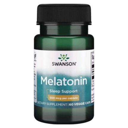 Swanson Melatonina 500 mcg - 60 kapsułek