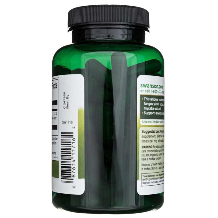 Swanson Cordyceps Sinensis 600 mg - 120 kapsułek - obrazek 3