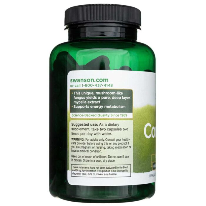 Swanson Cordyceps Sinensis 600 mg - 120 kapsułek - obrazek 5