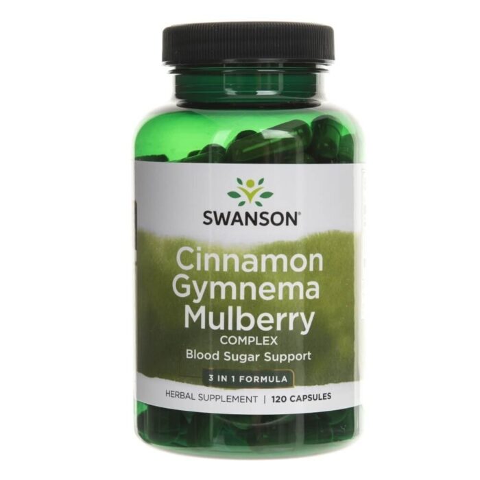 Swanson Kompleks Cynamonu, Gymnemy i Morwy - 120 kapsułek - obrazek 1