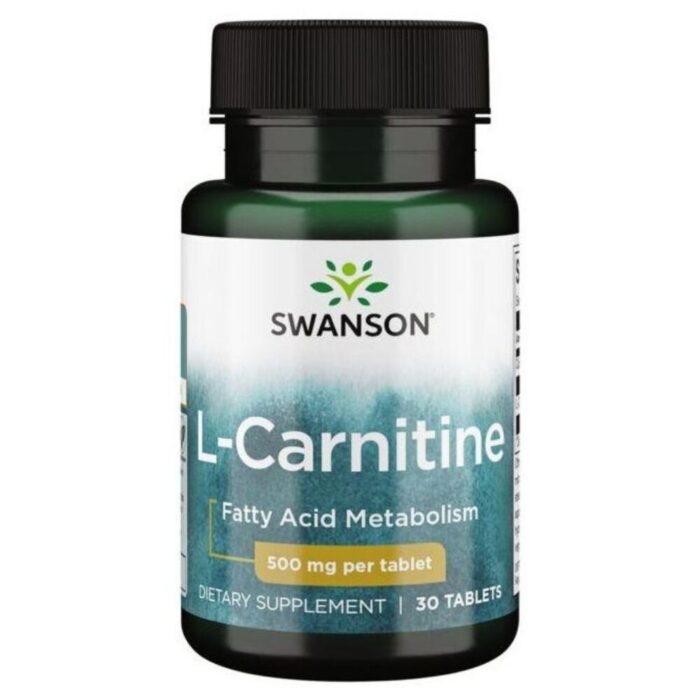 Swanson L-Carnitine (L-Karnityna) 500 mg - 30 tabletek - obrazek 1