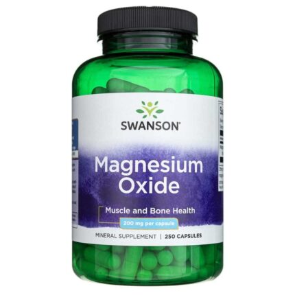 Swanson Magnez tlenek 200 mg - 250 kapsułek
