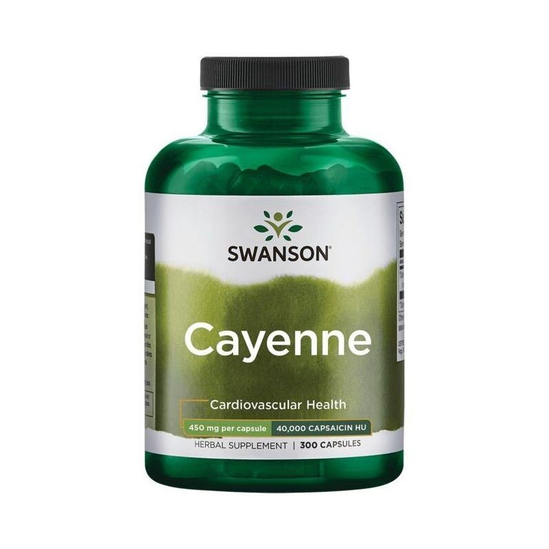 sw503-1-1.jpg Swanson Cayenne (Pieprz Kajeński) 450 mg - 300 kapsułek - obrazek 1