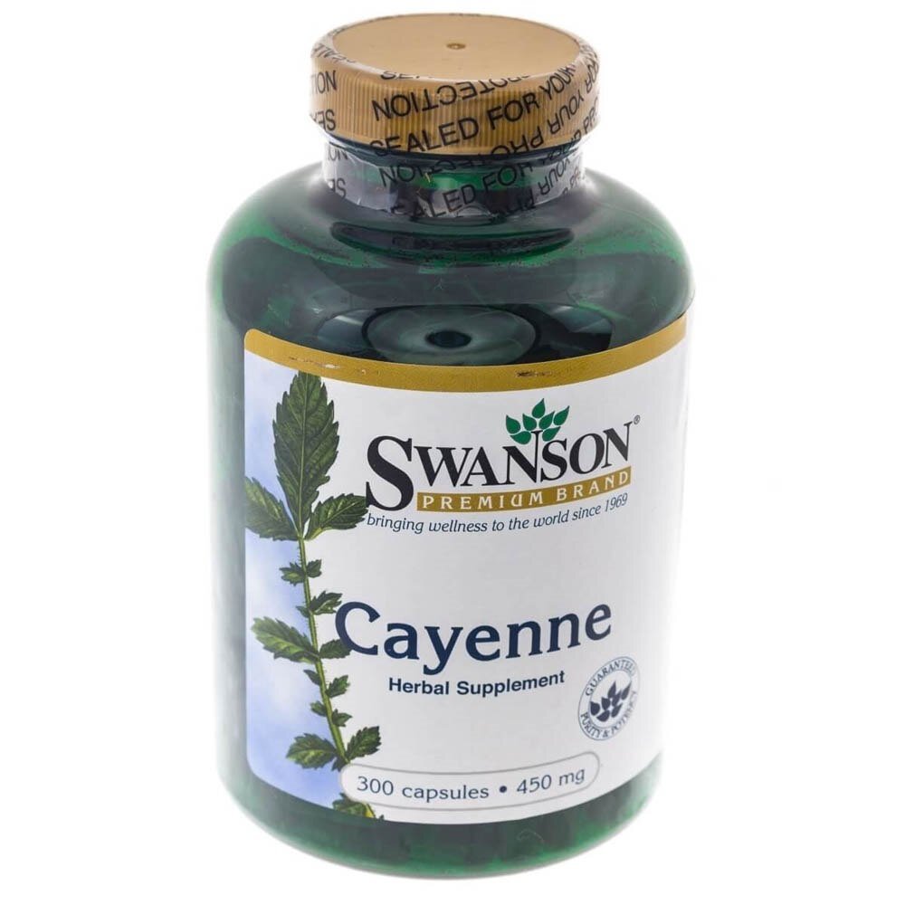 sw503-2-1.jpg Swanson Cayenne (Pieprz Kajeński) 450 mg - 300 kapsułek - obrazek 2