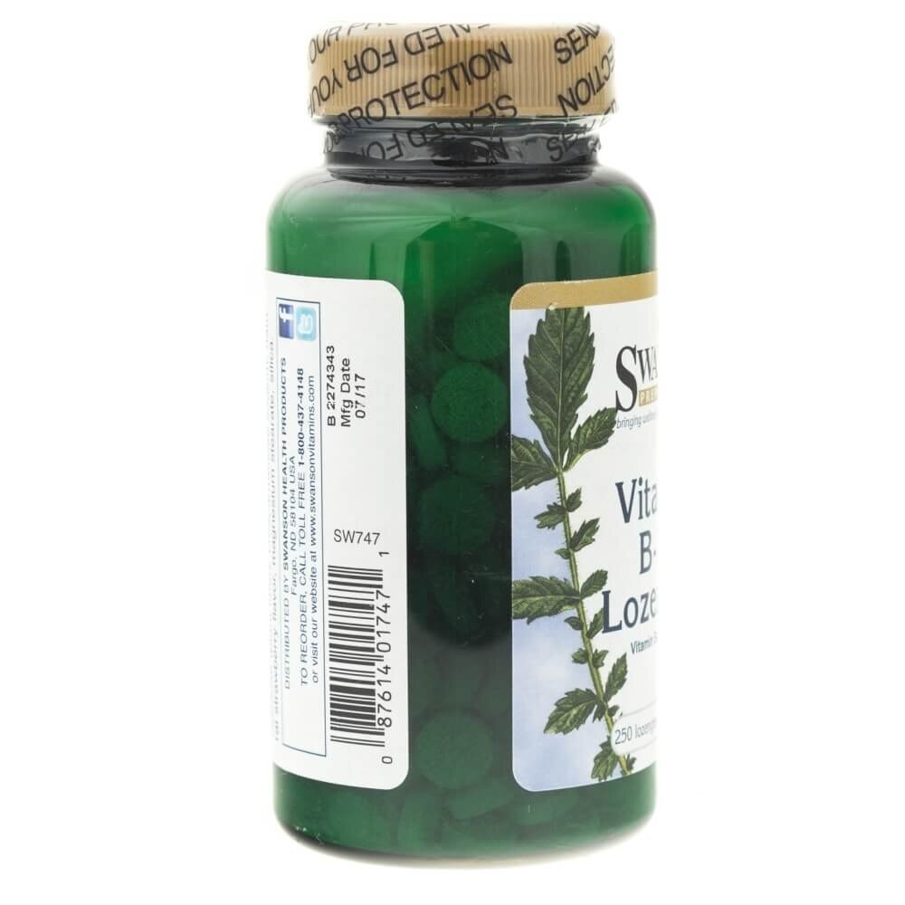 sw747-4-1.jpg Swanson Witamina B12 500 mcg do ssania, truskawka - 250 pastylek - obrazek 4
