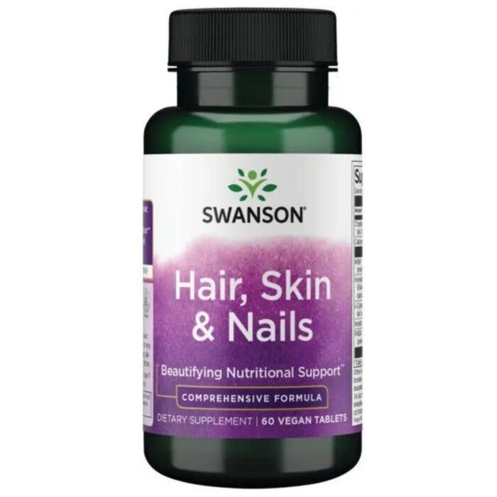 Swanson Hair, Skin, Nails (Włosy, Skóra, Paznokcie) - 60 tabletek - obrazek 1