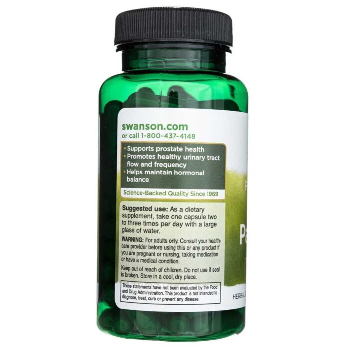 Swanson Saw Palmetto (Palma Sabałowa) 540 mg - 100 kapsułek - obrazek 4