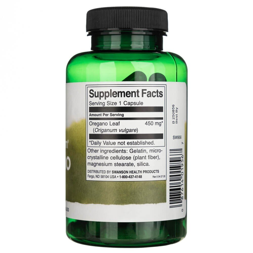 sw956-2-1.jpg Swanson Oregano 450 mg - 90 kapsułek - obrazek 2
