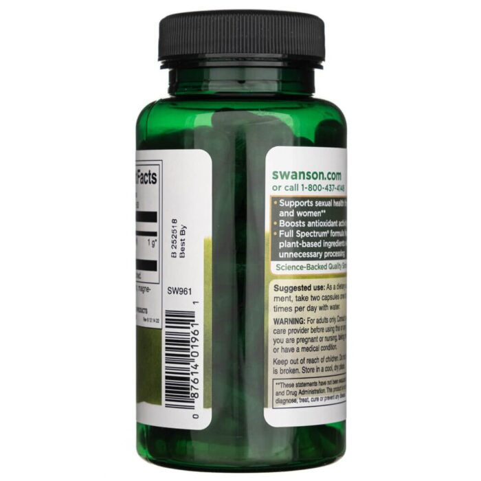 Swanson Maca 500 mg - 100 kapsułek - obrazek 3