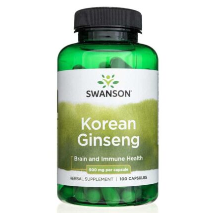 Swanson Koreański żeń-szeń (Korean Ginseng) 500mg - 100 kapsułek