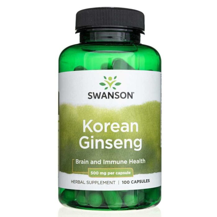 Swanson Koreański żeń-szeń (Korean Ginseng) 500mg - 100 kapsułek - obrazek 1