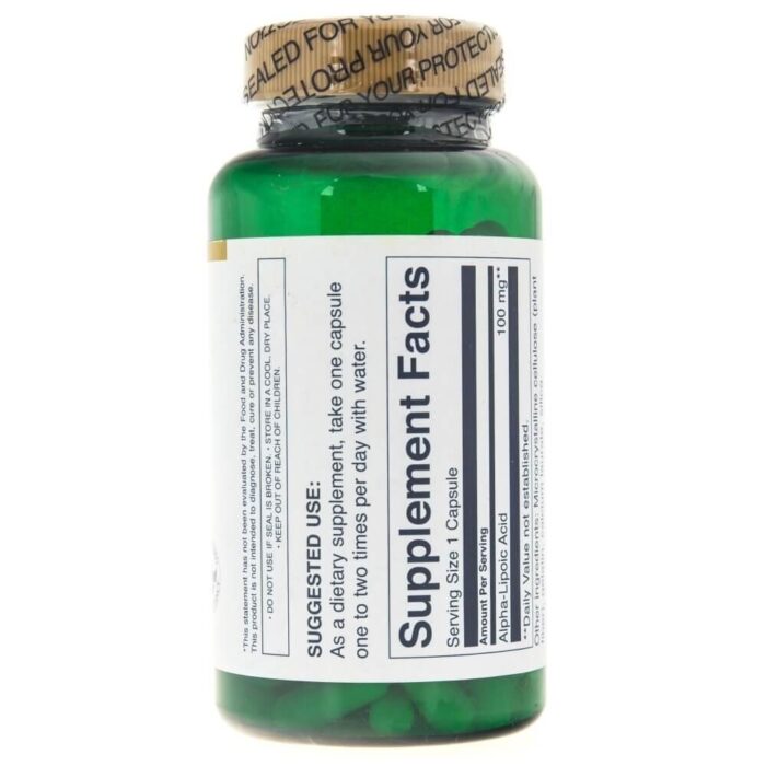 Swanson Kwas Alfa Liponowy (ALA) 100 mg - 120 kapsułek - obrazek 2