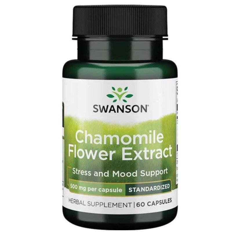 swh178-1-1-1.jpg Swanson Ekstrakt z kwiatów rumianku 500 mg - 60 kapsułek - obrazek 1