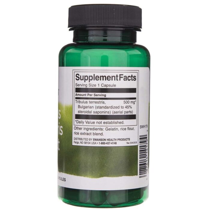 Swanson Tribulus Terrestris (buzdyganek naziemny) 500 mg - 60 kapsułek - obrazek 2
