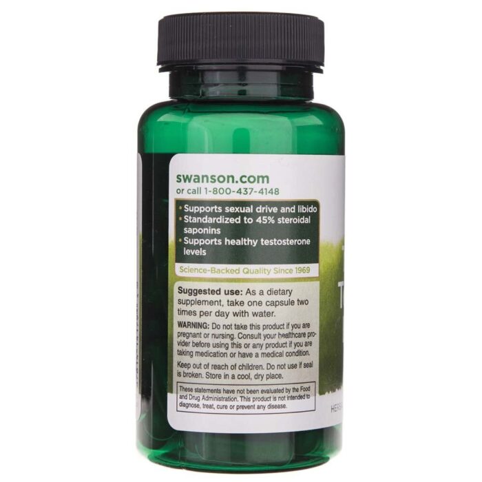 Swanson Tribulus Terrestris (buzdyganek naziemny) 500 mg - 60 kapsułek - obrazek 3