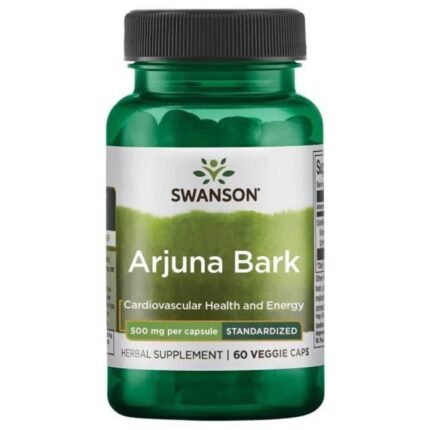 Swanson Ekstrakt z Arjuny 500 mg - 60 kapsułek