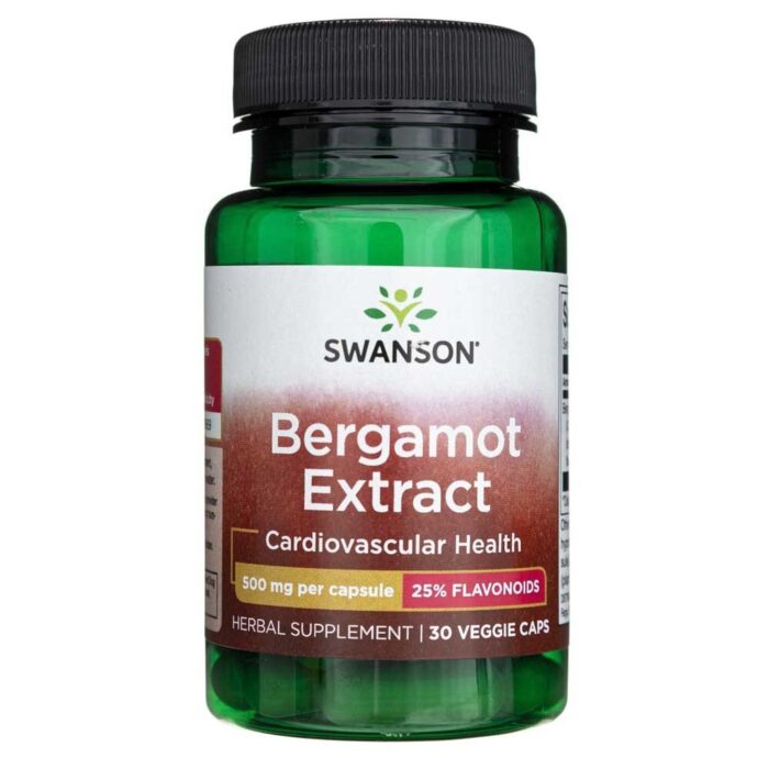 Swanson Bergamota ekstrakt 500 mg - 30 kapsułek - obrazek 1